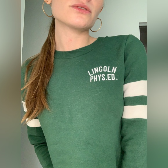 Green cropped sweater - Picture 2 of 6